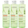 A-Derma Exomega Control Gel Detergente Emolliente 2 in 1 (viso, corpo, capelli) 200ml - Pelle secca a tendenza atopica, Lenisce la sensazione di prurito, Elimina crosta lattea 3x200 ml