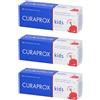 Curaprox Kids Toothpaste Strawberry Flavor 950ppm 3x60 ml