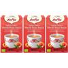 Yogi Tea Infuso Energia Positiva Mirtilli Rossi Ibisco Bustine 3x30,6 g Tè