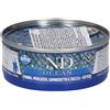 Farmina N&D Ocean con Tonno Merluzzo Gamberetto e Zucca Wet Food per Gatti Kitten 9x70 g