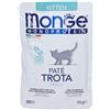 Monge Busta Monoporzione Kitten Pate Trota Gatti 8x85 g