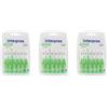 Interprox Micro 6 Scovolini Verdi, Anti-Placca e Anti-Carie per spazi interdentali piccoli (PHD 11) 3x6 Pc Spazzolino da denti