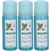 KLORANE Shampoo Secco alla Menta Acquatica BIO 3x50 ml