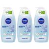 Nivea Baby Bagnetto Delicato 450 ml, Detergente neonato per una detersione delicata e idratante 3x450 ml