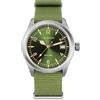 TACTICAL FROG Militado Orologio al Quarzo Uomo Movimento VH31 ML08 Double Domed Sapphire C3 Luminoso 100m Impermeabile Vintage, Quadrante verde, con datario, movimento 515, cinturino verde