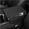 GTLM Copri Bracciolo Auto Aggiornato,Microfibra Pelle Poggia Braccio Per Auto Cuscino con 2 Tasca Portaoggetti Auto,Bracciolo Auto Universale Accessori Auto Interno per Auto SUV Truck (Nero)