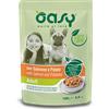 OASY Straccetti Oasy Adult Salmone e Patata - Cibo Umido Cani, 100g Prezzo x 6 unità