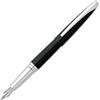 Cross ATX - Penna stilografica con pennino fine in acciaio Inox, colore: Nero basalto