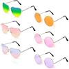 flintronic Occhiali da Sole e Cuore, 6 Paia Occhiali da Festa, Hippy Occhiali a Forma di Cuore, Occhiali Divertenti Trasparenti Colorate Per Feste Compleanno Carnevale Novità per Adulti