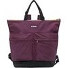 K-Way Borsa Noam con Spallacci, Violet Mauve Wine, Nylon Riciclato, 41x44x18 cm, Impermeabile, Multifunzione