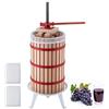 VEVOR Pressa Manuale Premitutto per Vino, Torchietto Manuale in Legno 30 Litri per Succhi Frutta Mele Uva Arance Verdure, Cestello in Legno Massello di Faggio, Pressa con 2 Sacchetti di Filtro