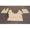 F-Core COPPIA TAPPETI COPRICOFANO ECOPELLE BEIGE DAF XF105 XF106 AUTOMATICO NO WEBASTO