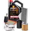 MOTUL Kit Tagliando 4 Filtri + 5 LT Olio Motul 8100 5W40 ACEA A3 B4 AUDI A3 TDI 97>03