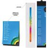 Calendario Silhouette personalizzabile Slim Color Wall 10 x 51 cm personalizzate o neutre