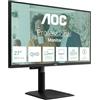 AOC Monitor Q27P4CV da 27 pollici WQHD USB-C 120 Hz, pannello IPS, GtG 4 ms, sinc. adattiva, modalità HDR, regolazione dell'altezza, altoparlanti (2560 x 1440 HDMI 1x 2.0 DP 1.4 Hub USB) Nero