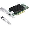 H!Fiber.com Scheda di rete PCI-E RJ45 da 10 GB, confronta con Intel X540-T1, con chip Intel X540-BT2, porte RJ45 singole, PCI Express X8, supporto adattatore di rete convergente Ethernet Windows/Linux/VMware