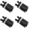 Create idea 4 Pezzi Mandrini per ASSE Cerniera da Compatibile con Gameboy Advance SP Console System Accessori di Ricambio per Videogiochi 12x5.7mm Nero