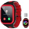 FEKIDO Wonlex 4G Smartwatch per bambini con scheda SIM, touch screen da 1,78 pollici, con videochiamate, chat vocale, SOS, fotocamera, musica, pedometro, regalo di compleanno per ragazze e ragazzi 8-12 anni