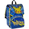 Seven Zaino Scuola Estensibile Big Pokemon, Blu, 24L, Espandibile tramite zip, Tasca frontale, Tasca laterale portaborraccia, Scuola elementare, Bambino, Bambina