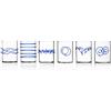 Ichendorf DECO Set 6 bicchieri shot assortiti 10cl - blue
