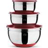 Berti Coltellerie I CUCINIERI LE PROFESSIONALI Set 3 bastardelle - rosso