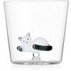 Ichendorf TABBY CAT Tumbler gatto sdraiato grigio
