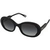 Chloe CH0197S 001 | Occhiali da Sole Graduati o Non Graduati | Prova Online | Plastica | Ovali / Ellittici | Nero | Adrialenti