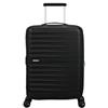 American Tourister Trolley unisex Fastforward Spinner 55, taglia unica, Flash Black, Einheitsgröße, Valigia con 4 ruote
