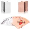 SWINILAYA 2 Mazzi Carte da Poker - Argento e Rosa, Carte da Gioco Plastiche per Blackjack, Texas Hold'em, Bridge e Magia