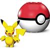 Mega Brands Mega Construx-Pokemon, Mini Pikachu Assemblabile con Pokeball, Giocattolo per Bambini 6+ Anni, GKY69