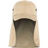 BasicNature Basic Nature, Cappello con Visiera e Protezione per Il Collo, Beige (Natur), M