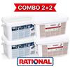 Rational Combo Pastiglie Detergente Rossi senza Fosfati e Blu per RATIONAL SelfCookingCenter® e CombiMaster® Plus - Combo Risparmio composto da 2 Rossi e 2 Blu