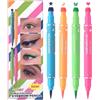 Generico Eyeliner - Timbri Per Eyeliner Da 4 Pezzi, Per Eyeliners, Timbri Liquidi Impermeabili Per Eyeliners In 4 Colori | Strumento Per Il Trucco Stencil Per Occhi Con Stella, Luna, Farfa