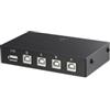 Renkforce 4 Port USB 2.0-Umschalter Schwarz