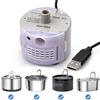 OEM Pompa per fontana per gatti in acciaio inossidabile, ultra silenziosa con luce LED e alimentazione USB