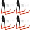 OEM Ganci da garage, confezione da 4, arancioni, grandi, ganci da garage resistenti, ganci da garage a doppia funzione