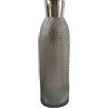 Leaf Vasi in vetro di design, 50 cm, grigio fumo