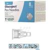 A.MENARINI DIAGNOSTICS Ago per penna da insulina glucoject lunghezza 8 mm gauge 31 100 pezzi