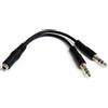 Startech.com Cavo splitter Startech.com 3.5mm [MUYHSFMM]