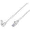 Techly Cavo di rete Patch Techly Connettore Angolato 90° CCA Cat. 5E UTP 0,25m Bianco