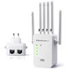 QOLTEC Ripetitore di rete Qoltec WiFi 6 Signal Booster Bianco [KMQOLRW00057068]