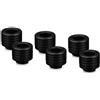 THERMAL GRIZZLY Raccordo Thermal Grizzly DeltaMate Fitting HT14 filettatura G1-4'' Nero 6pz