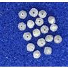 Sparkling Fancy Diamonds Lotto Perline Diamante Naturale Rondella Forata 1 TCW 2,5-2,8 MM Grigio Bianco
