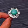 Fatto a mano Anello gioiello in argento sterling 925 con pietra preziosa malachite misura 9