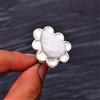 Fatto a mano Anello gioiello in argento sterling 925 con pietra preziosa scolecite misura 7
