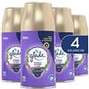 Glade Automatic Spray Ricarica, Profumatore per Ambienti, Fragranza Calm Lavender & Jasmine, Formato Scorta da 4 Ricariche da 269 ml