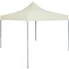vidaXL Gazebo Professionale Pieghevole 2x2 m in Acciaio Crema