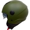 Kappa Casco demi jet Kappa KV58 Basic ECE22.06 Verde Militare opaco taglia L