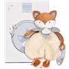 Doudou et Compagnie - Doudou Sonaglio Timo Volpe - 18 cm - Peluche bambino con campanellino incorporato - Sveglia sensoriale morbida - Idea regalo nascita mista terracotta - Lavabile in lavatrice a 30