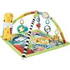 Fisher-Price - Palestrina Sensoriale Cuccioli della Natura 3-in-1, Tappetino per Giocare dalla Nascita Fino ai Primi Passi con 5 Giochi sensoriali, luci, Suoni, Giocattolo per Neonati, HJW08